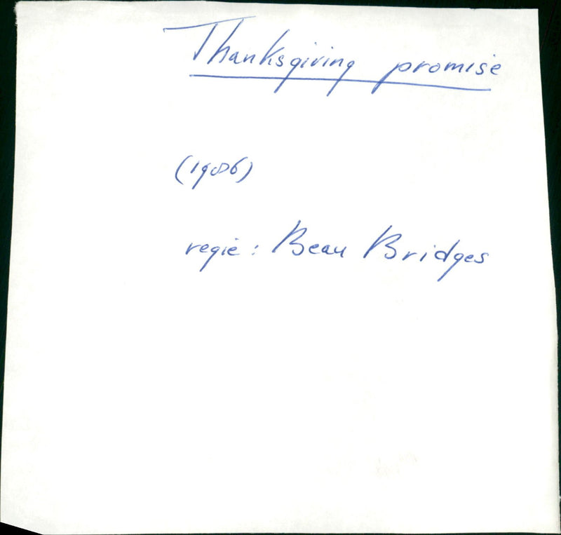 Thanksgiving promise - Vintage Photograph