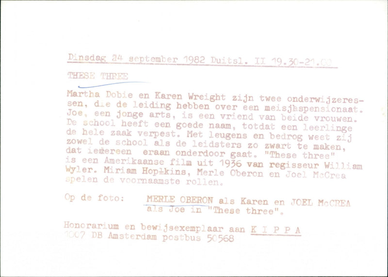 These Three - Vintage Photograph