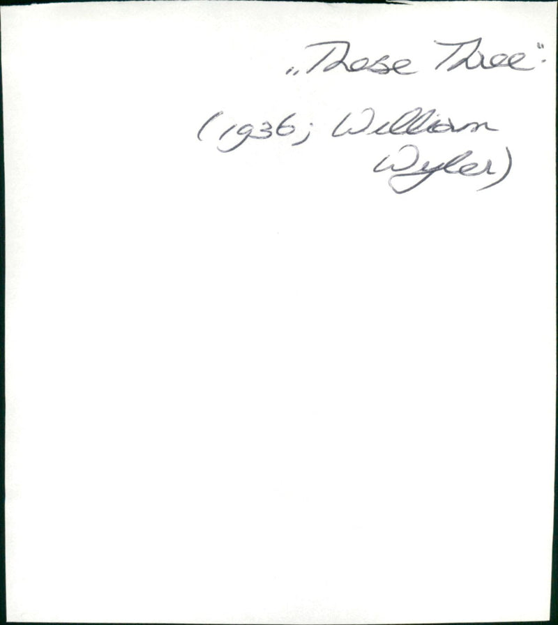 These Three - Vintage Photograph