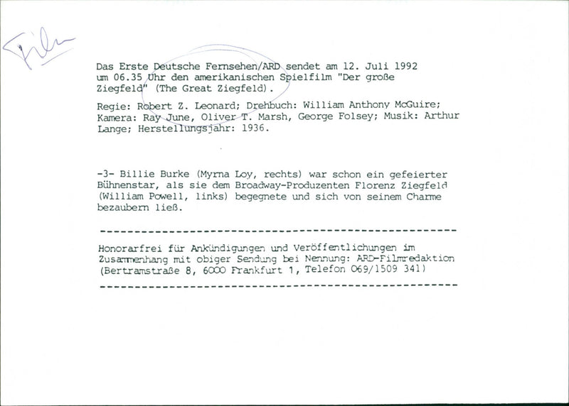 The Great Ziegfeld - Vintage Photograph