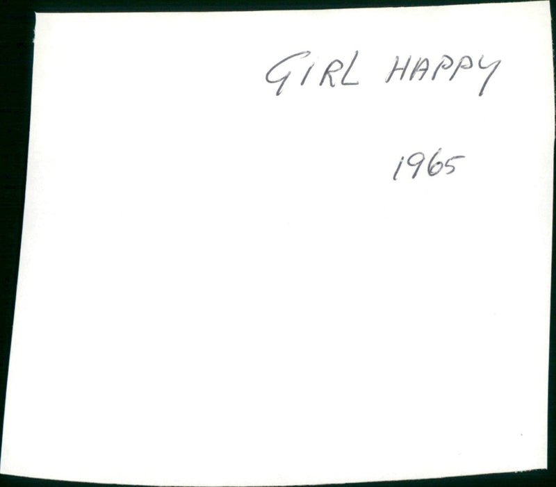 Girl Happy - Vintage Photograph