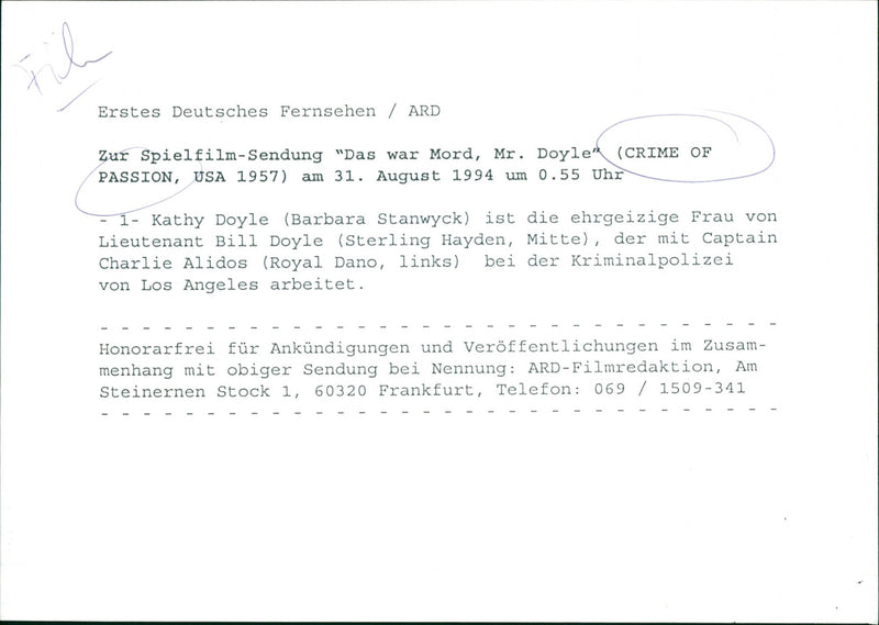 Crime of Passion - Vintage Photograph