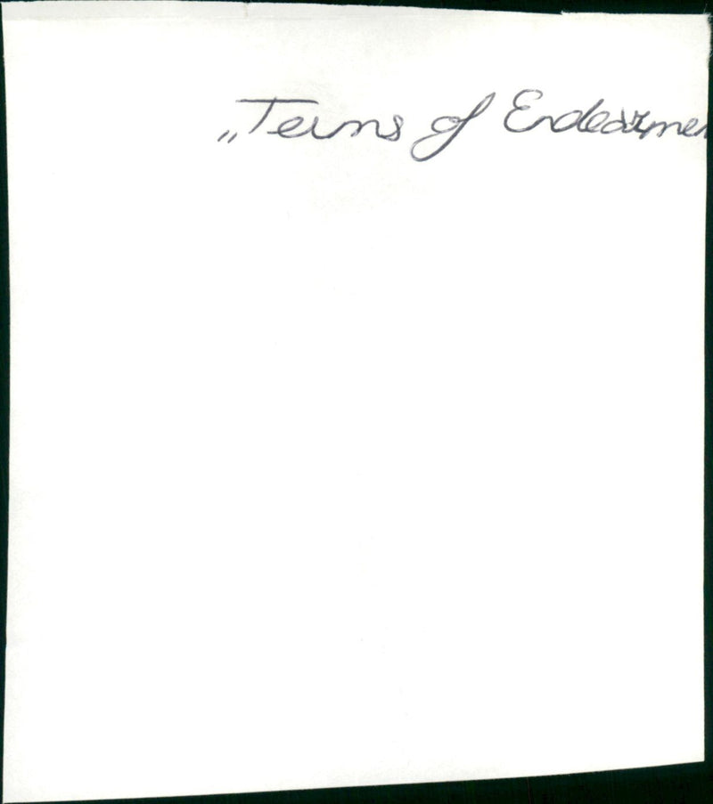 Terms of Endearment - Vintage Photograph