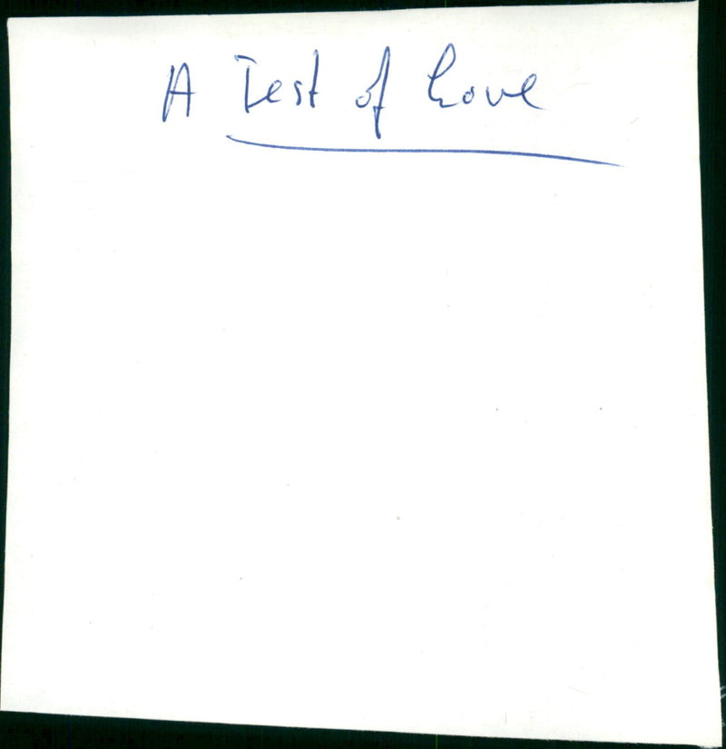 A Test of love - Vintage Photograph