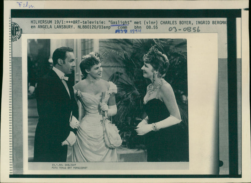 Charles Boyer, Ingrid Bergman and Angele Lansbury - Vintage Photograph