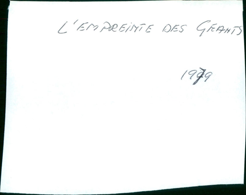 L'empreinte des géants - Vintage Photograph