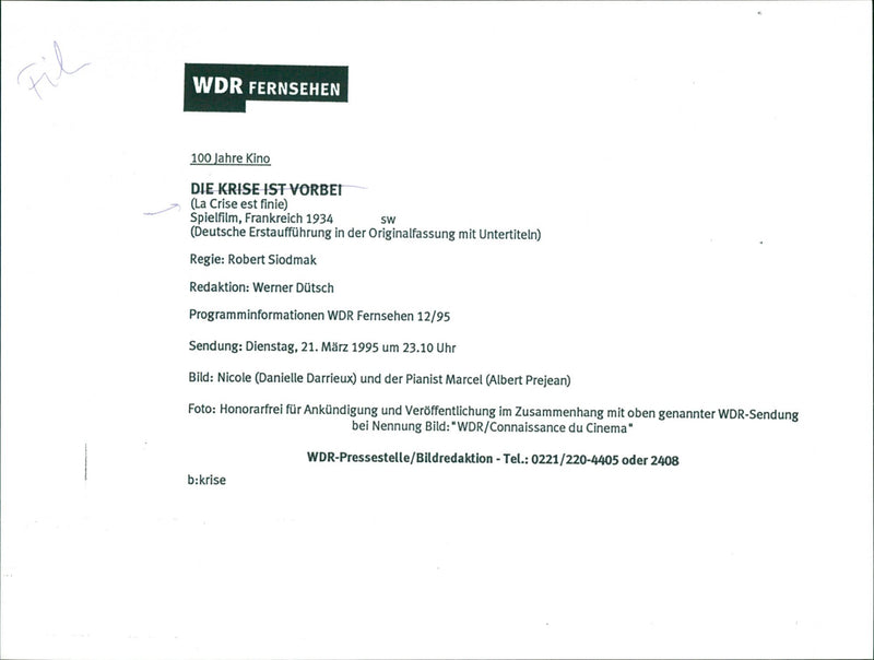 The Crisis is Over ,(French: La crise est finie) - Vintage Photograph