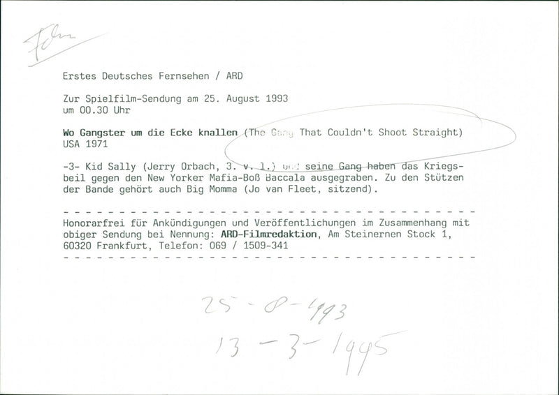 The Gang That Couldn't Shoot Straight 1971 - Vintage Photograph