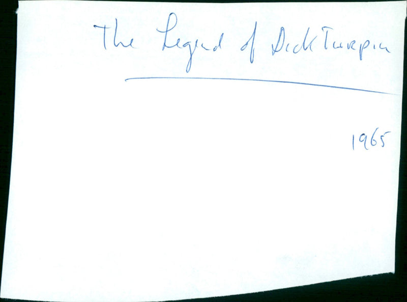 The Legend of Dick Turpin - Vintage Photograph