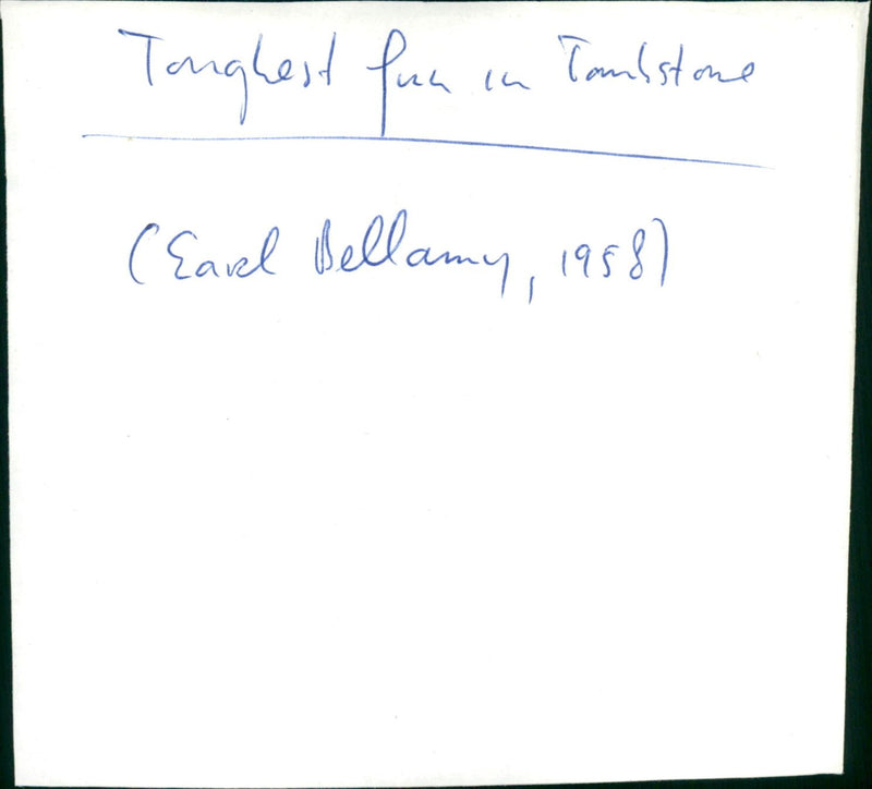 The Toughest Gun in Tombstone - Vintage Photograph