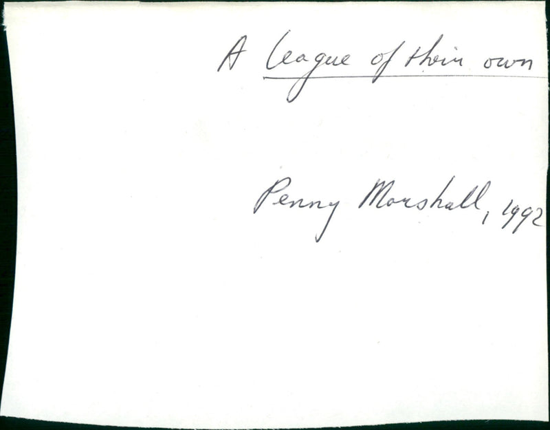 A League of Their Own - Vintage Photograph