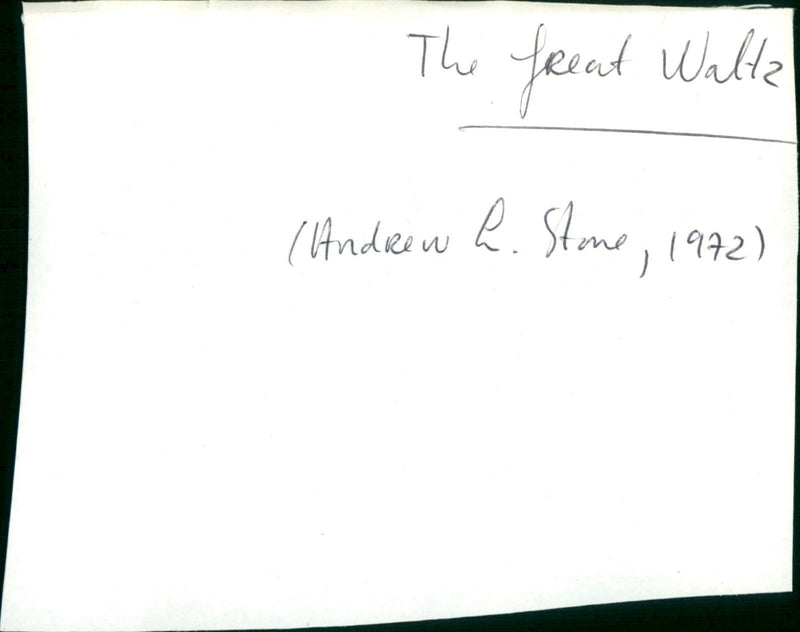 The Great Waltz - Vintage Photograph