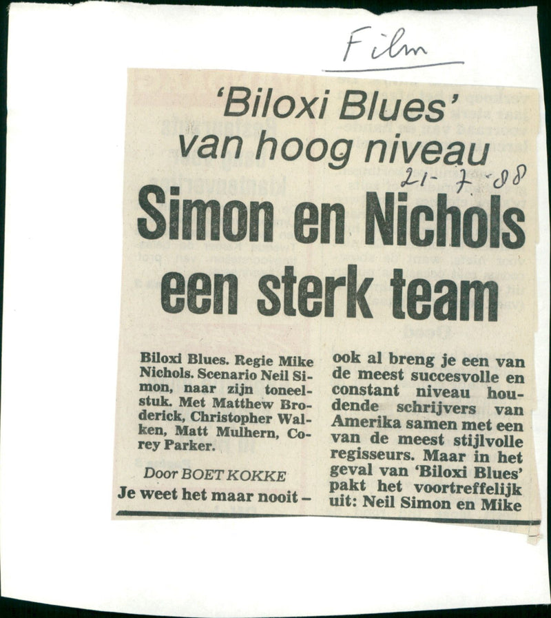 Biloxi blues - Vintage Photograph