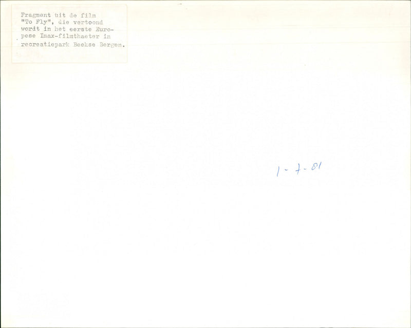 To fly - Vintage Photograph