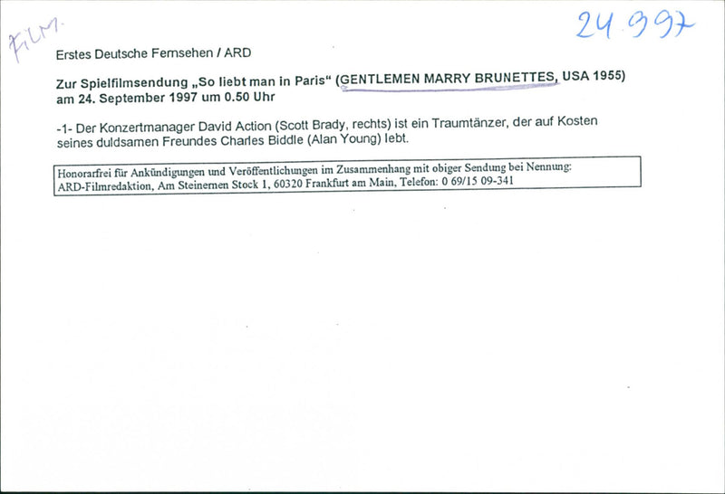 Gentlemen Marry Brunettes - Vintage Photograph