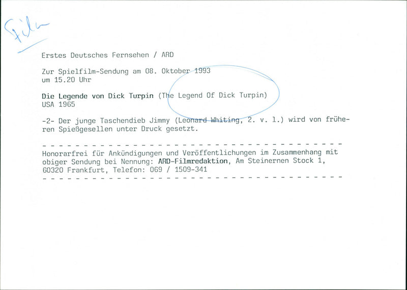 The Legend of Dick Turpin - Vintage Photograph