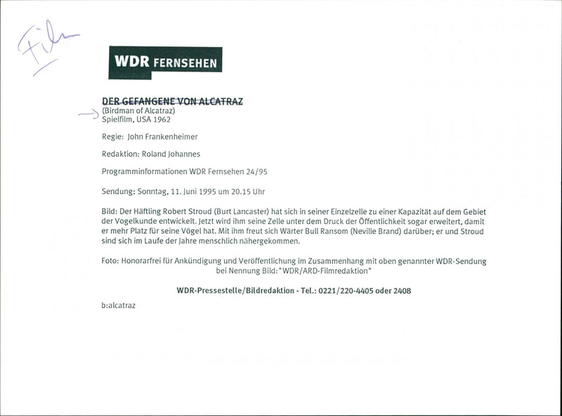 Birdman of Alcatraz - Vintage Photograph