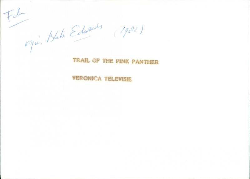 Trail of the pink panther - Vintage Photograph