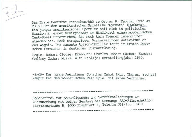 Gymkata - Vintage Photograph