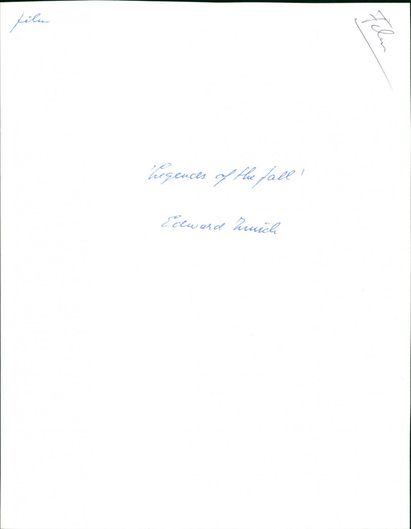 Legends of the Fall - Vintage Photograph