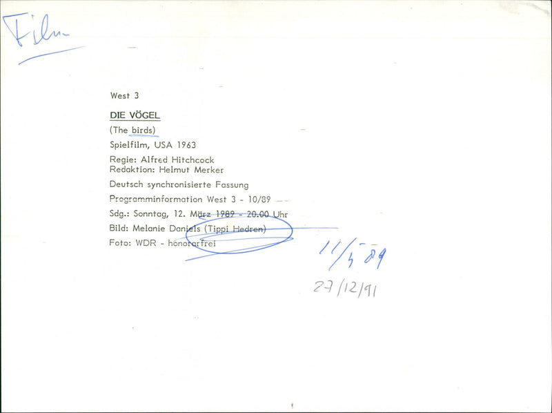 The Birds - Vintage Photograph