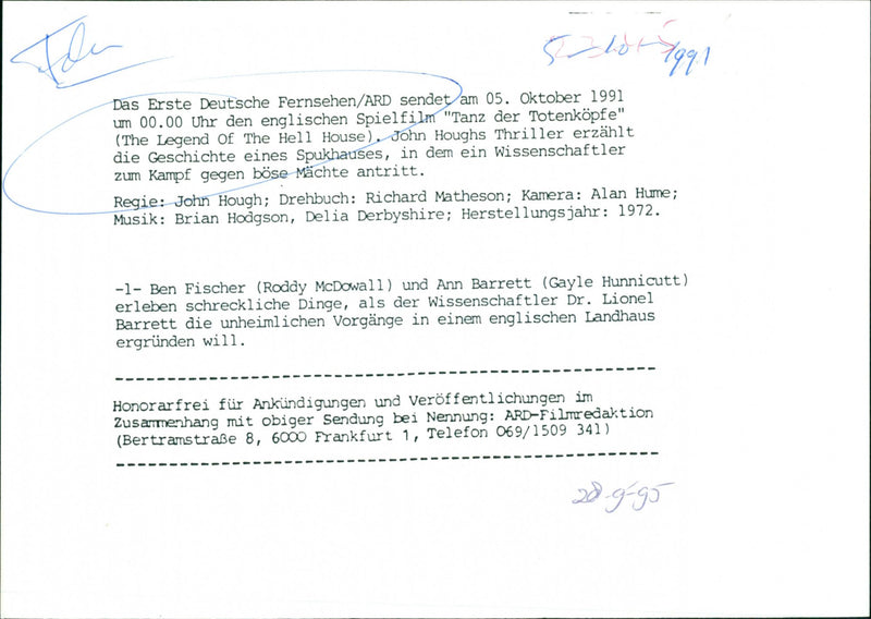 The Legend of Hell House - Vintage Photograph