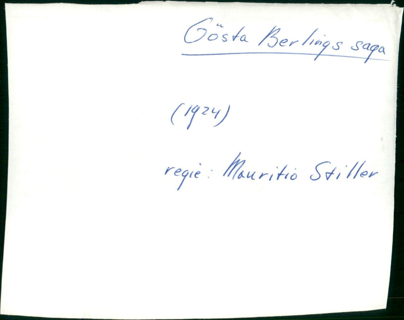 Saga of Gösta Berling - Vintage Photograph