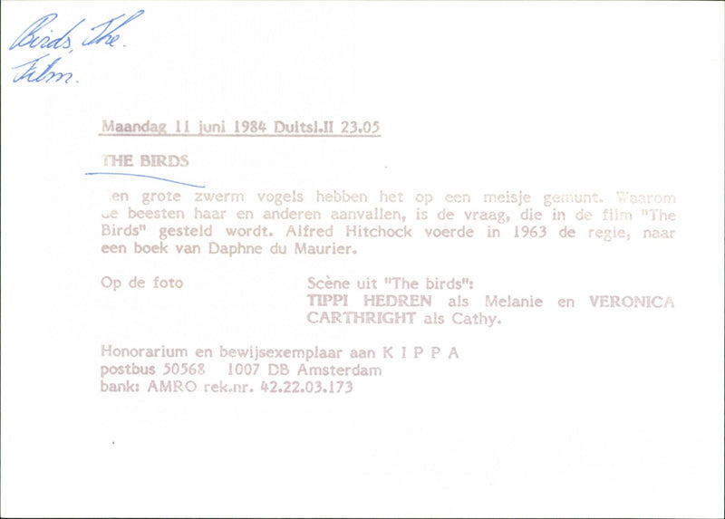 The birds - Vintage Photograph