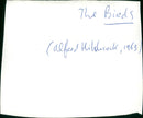 The Birds - Vintage Photograph