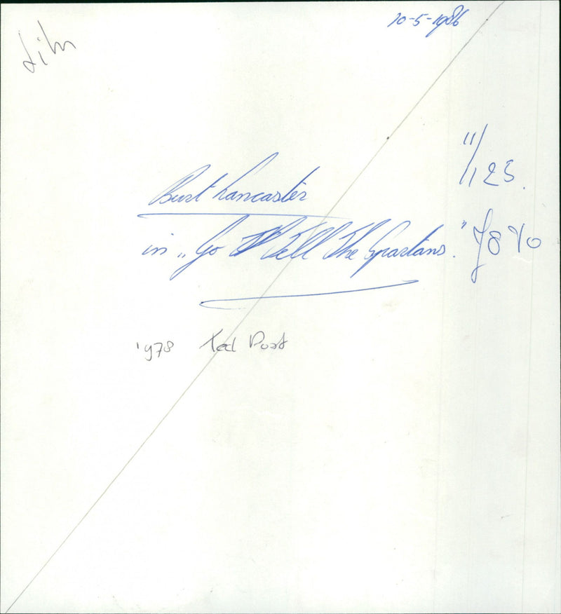 Go Tell the Spartans - Vintage Photograph