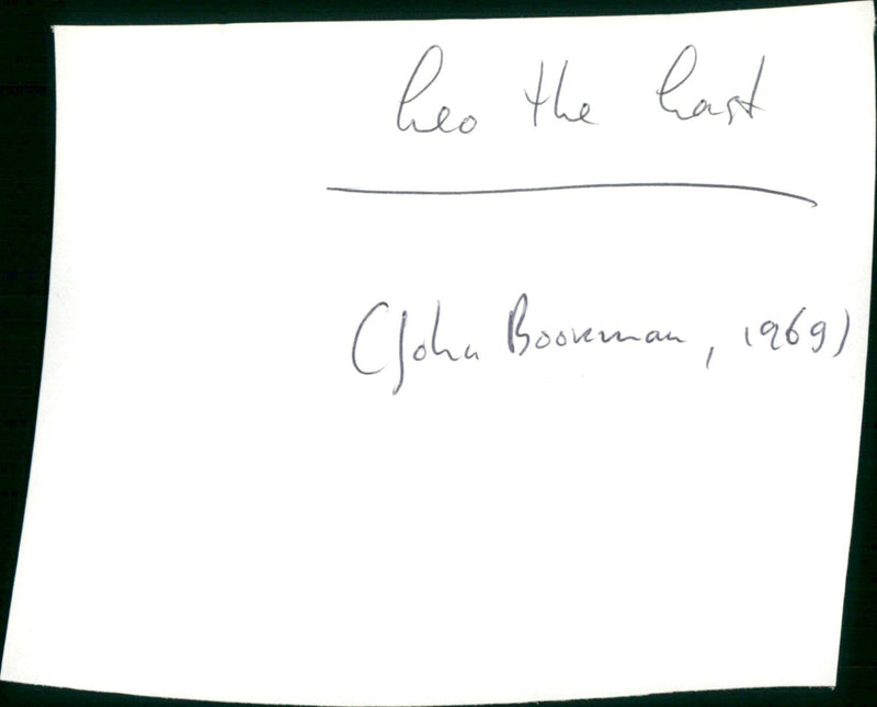 Leo the Last - Vintage Photograph