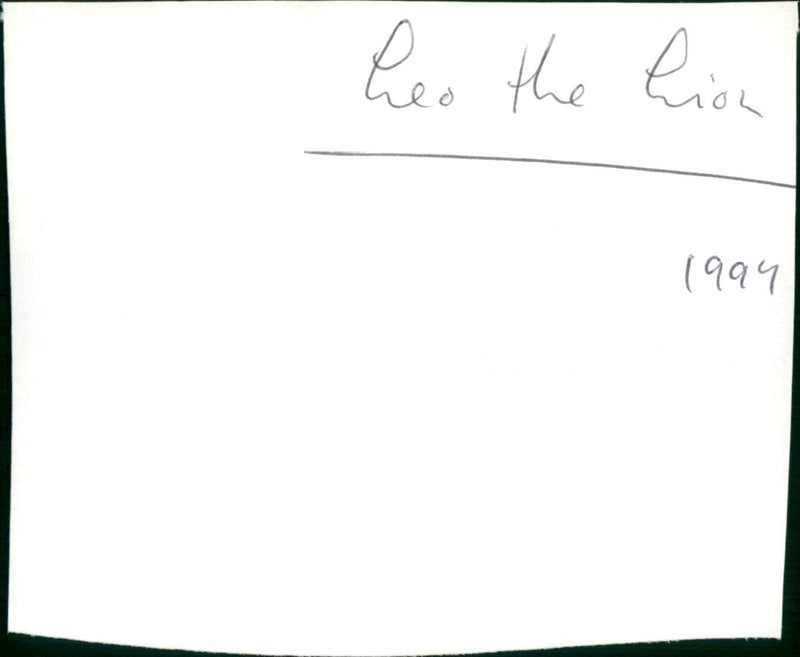 Leo the Lion - Vintage Photograph