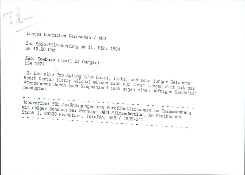 Trail of Danger - Vintage Photograph