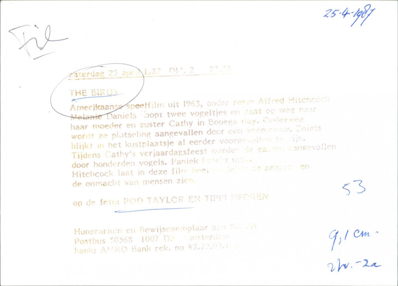 The birds - Vintage Photograph