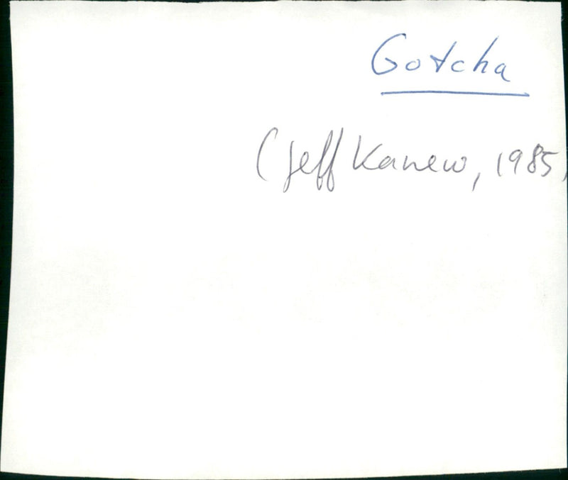 Gotcha! - Vintage Photograph