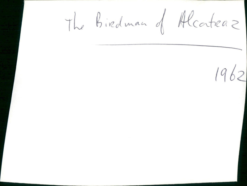 Birdman of Alcatraz - Vintage Photograph