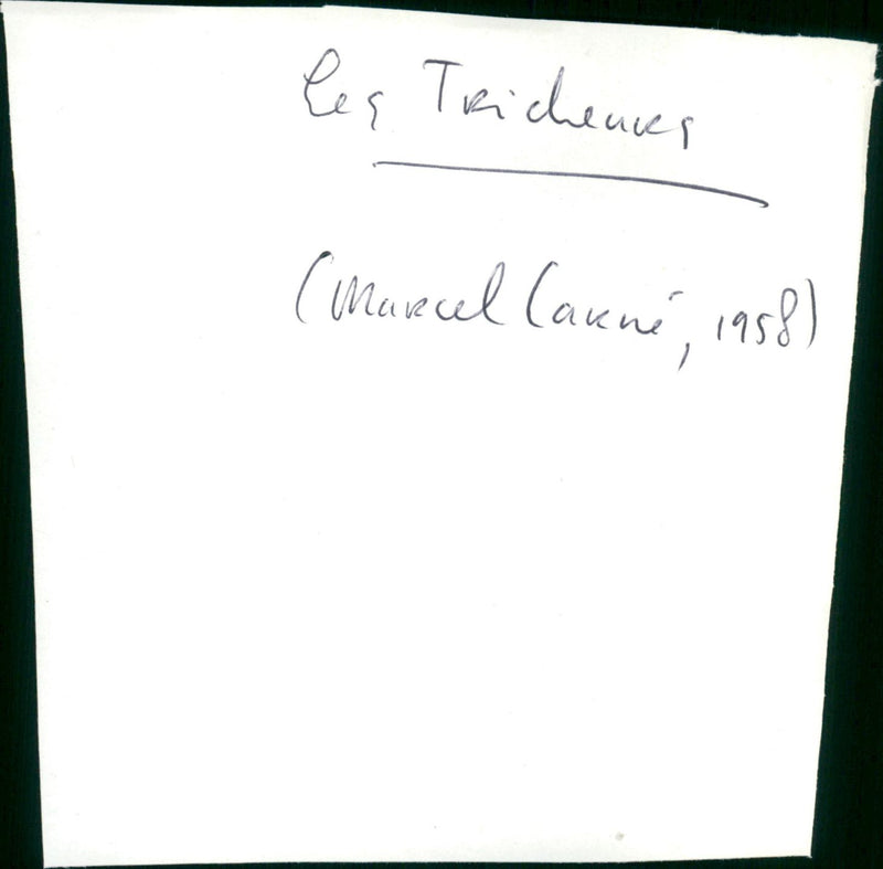 Les tricheurs - Vintage Photograph