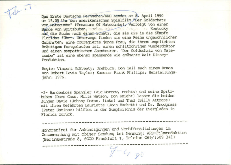 Treasure of Matecumbe - Vintage Photograph