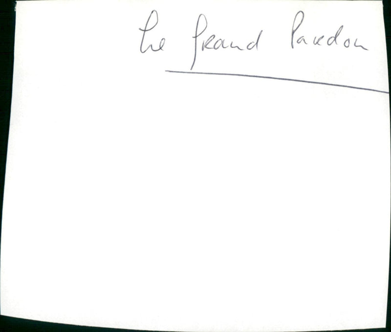 Le Grand Pardon - Vintage Photograph