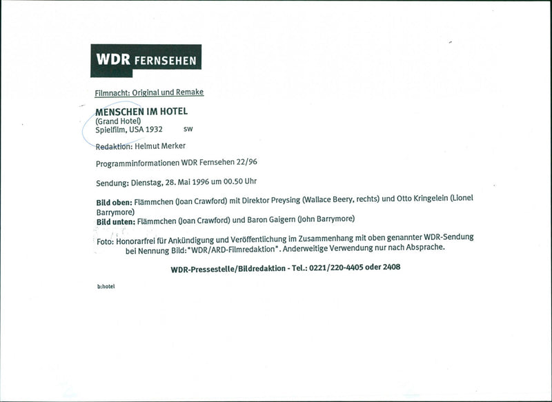 Grand Hotel - Vintage Photograph