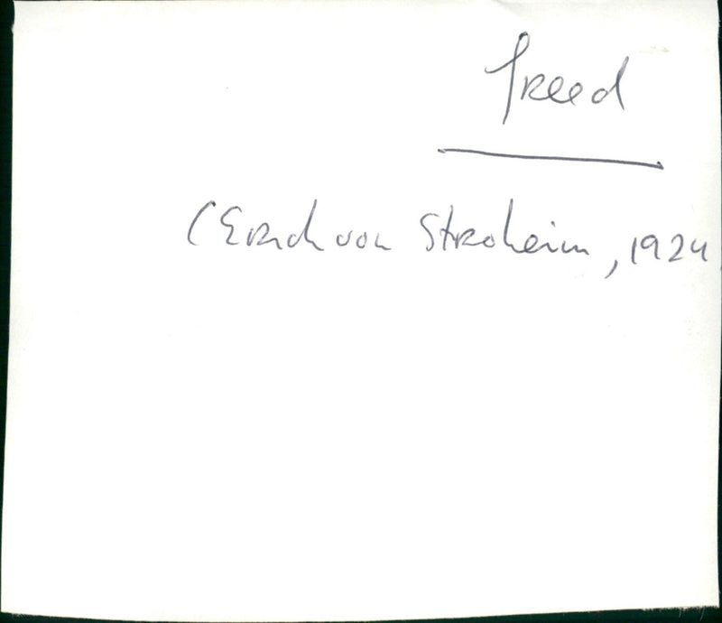 Greed - Vintage Photograph