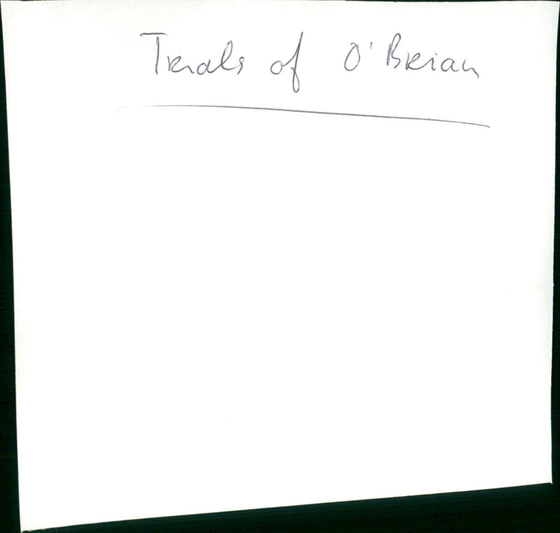 The Trials of O'Brien - Vintage Photograph