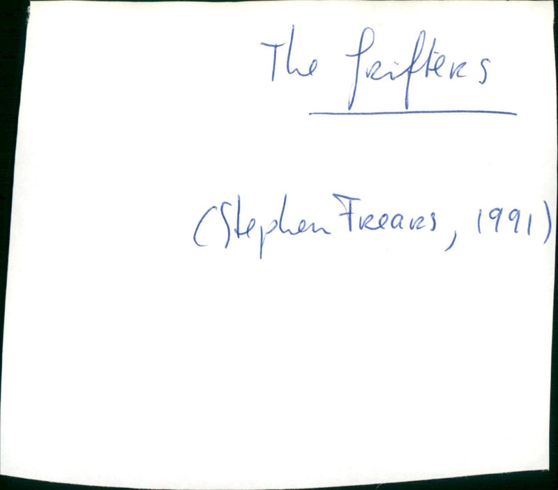 The Grifters - Vintage Photograph