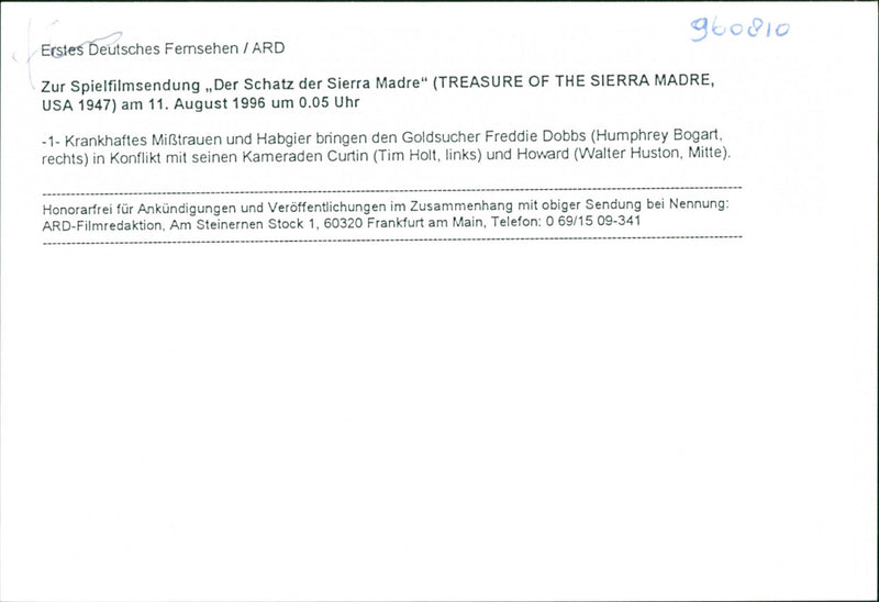 Treasure of Sierra Madre - Vintage Photograph