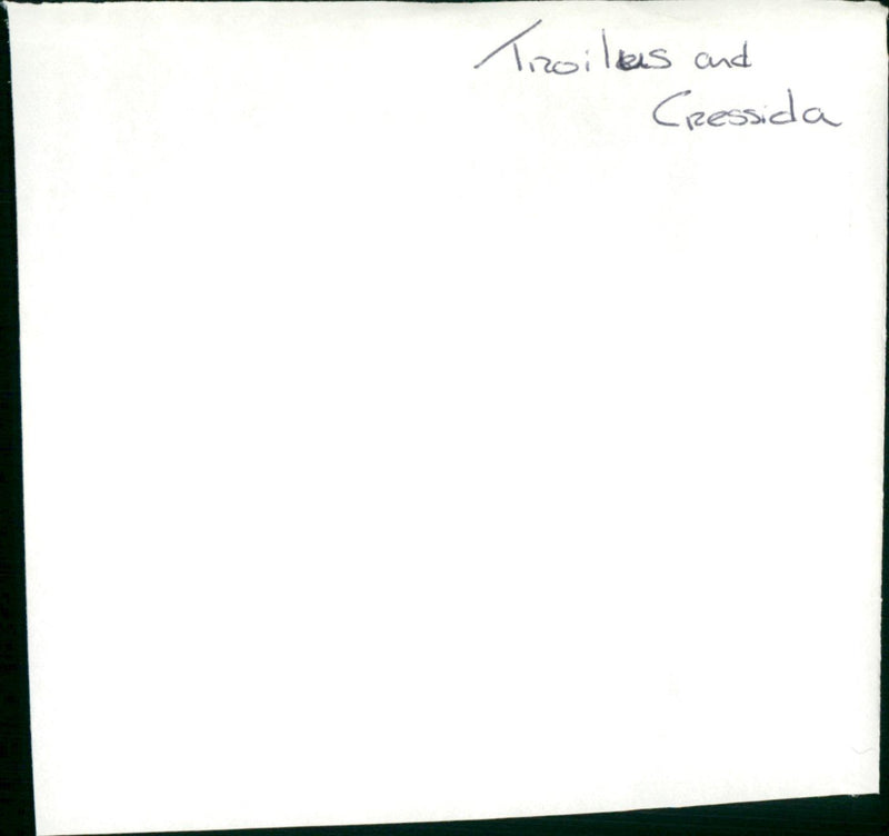 Troilus & Cressida - Vintage Photograph
