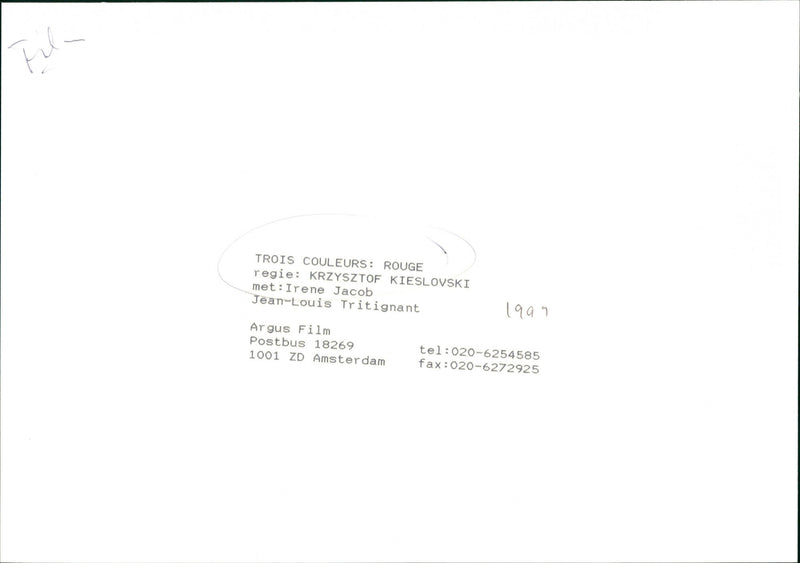 Irène Jacob - Vintage Photograph