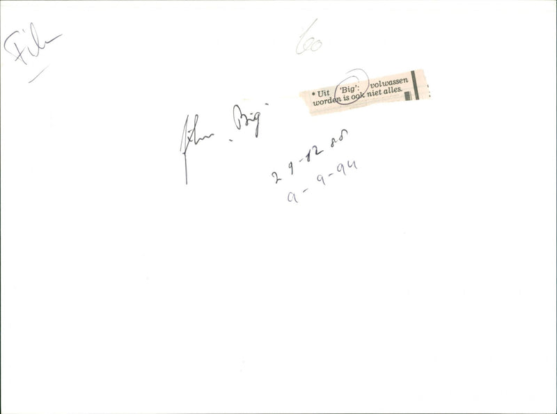 Big - Vintage Photograph