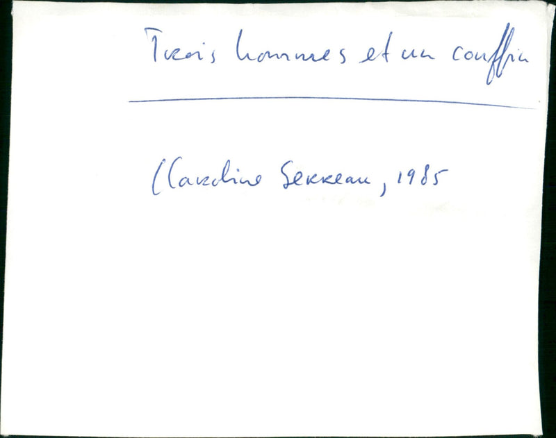 Trois hommes et un couffin - Vintage Photograph