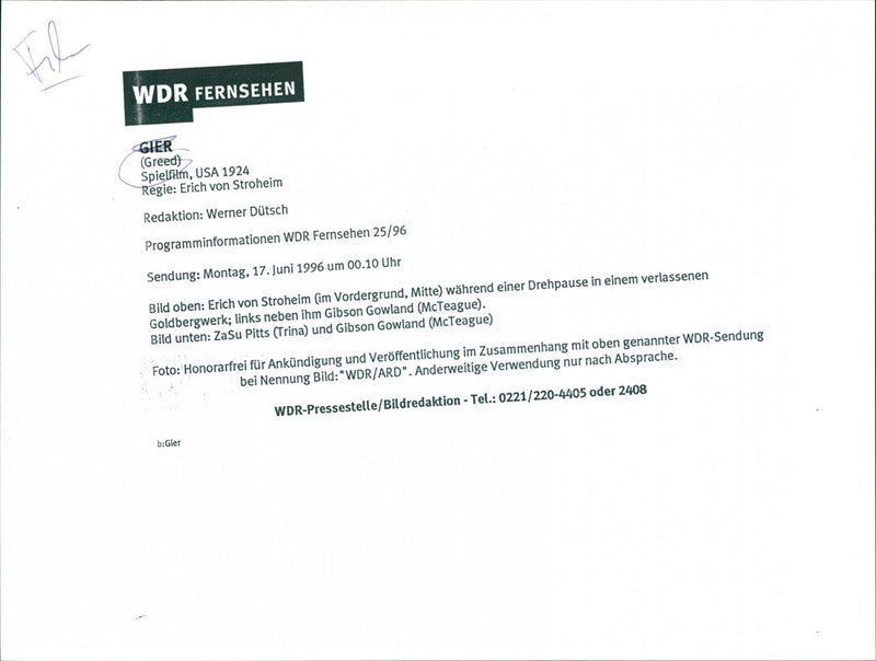 Greed - Vintage Photograph