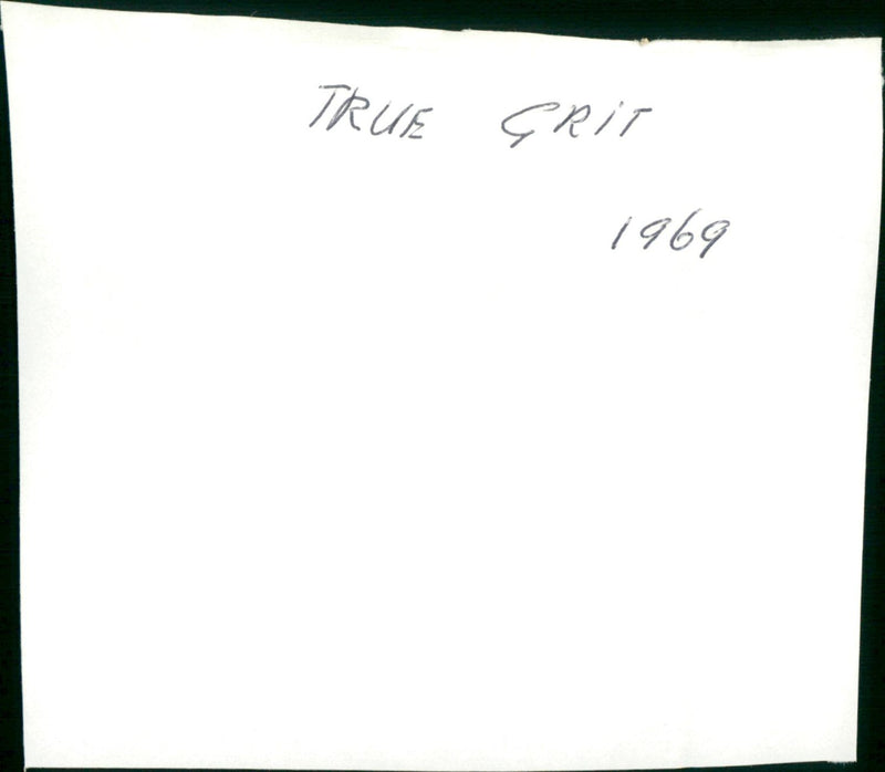 True Grit - Vintage Photograph